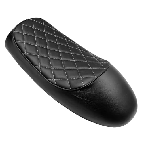 Asiento moto cómodo de estilo vintage para rutas largas en carretera