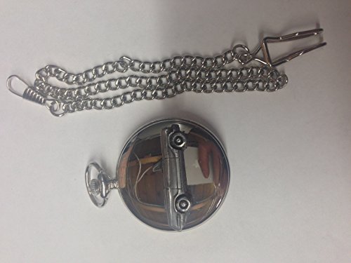 Montre gousset Triumph Herald style vintage pour rassemblement auto avec étui argenté