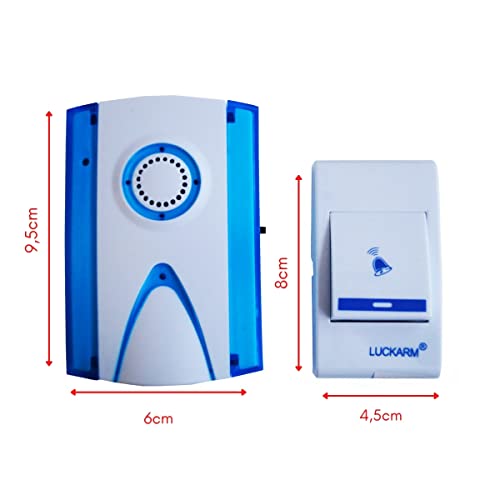 Campainha Residencial Sem Fio 50 A 100 Metros Interna Externa Longo Alcance