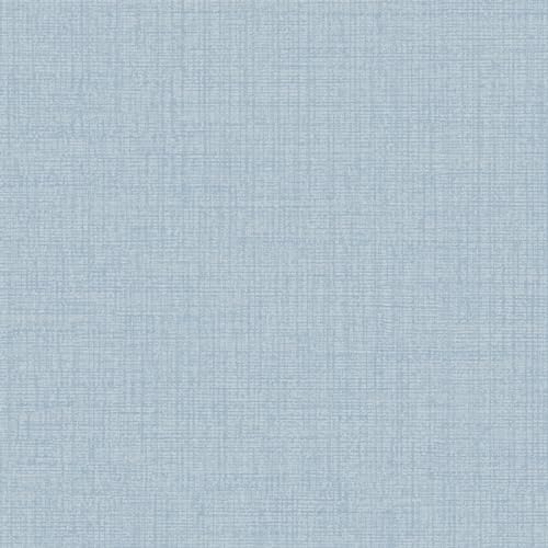 Grandeco Linen Textured Plain Wallpaper, Blue