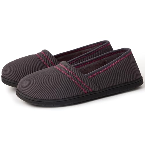 WALKFUN Women's House Loafer Shoes Portable Lightweight Memory Foam Slip on Home Slippers