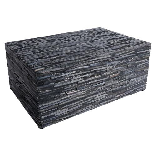 Handicrafts Home Large Decorative Storage Box with Lid – 12X8X5” Coffee Table Organizer, Keepsake- Decorative Boxes for Home Decor, Stylish Decorative Box for Office Decor-Koyala Kachha