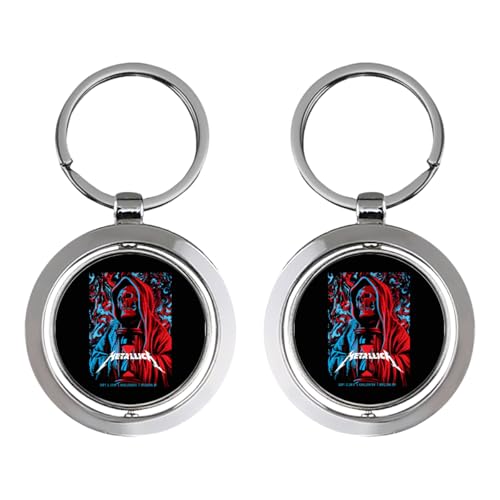 [BMMIMM] �L�[�z���_�[ Metallica ���^���J ��]�� �ی^ 360�x��] �L�[�����O ���^�� �ϋv�� �V���v�� �y�� �������h�~ �J���r�i �����Y ���f�B�[�X �ԗp �Ɨp �M�t�g �v���[���g