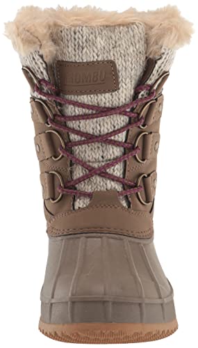 Khombu Kerigan Women's Snow Boots | Waterproof, Rubber Traction, Faux Fur Lining, Taupe, 8 #TOP1