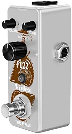 Vivlex LEF-305 Heavy Metal Distortion Guitar Effects Pedal Mini Analog Heavy Rock Stompbox for Electric Guitar with True Bypass Footswitch Zinc Alloy Shell