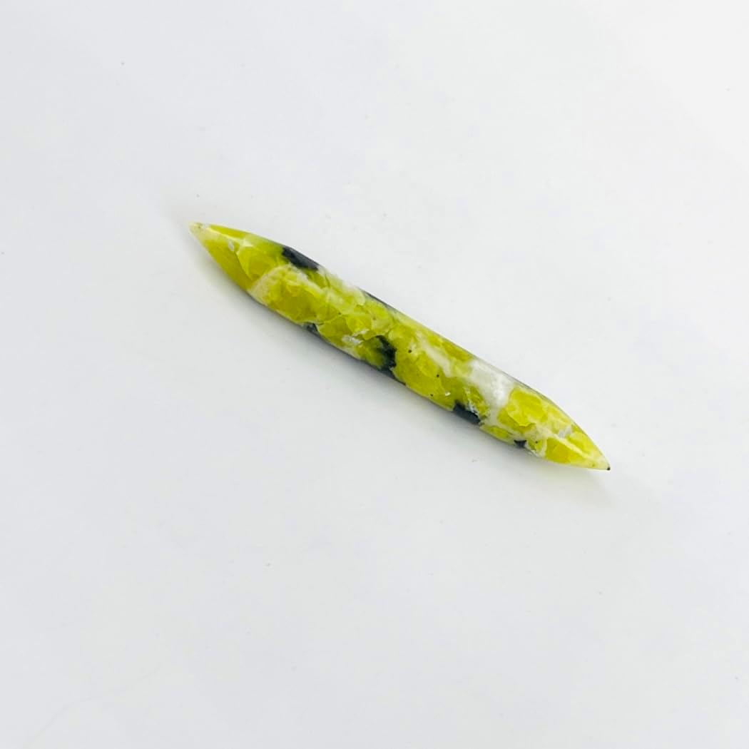 Natural Lizardite Gemstone Tribal Septum Spike | Hand-Carved Tusk Nose Ring | Organic Stone Body Piercing Jewelry | Boho Ethnic Septum Tusk for Men & Women | Handmade