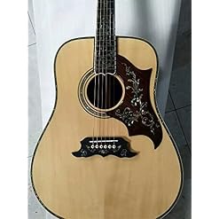 YYYSHOPP 41 Pouces Faite À La Main Toutes Solides Guitare De Guitare De Guitare Acoustique De Guitare Électrique Ébène… - Les Beatles, Paul McCartney, John Lennon, RIngo Starr, George Harrison