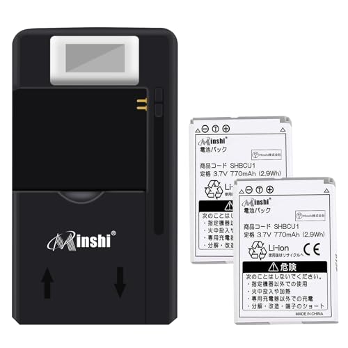SHBCU1�Ή� 2pcs �X�}�z�����p�o�b�e���[ 841SH 842SH 843SH 943SH 944SH 001SH 3.7V�A770mAh �[�d��t�� �C���p��t�H��t���y�ȓd�͐݌v �����ԑҋ@�z�C���p��t�H��t��2026FJ