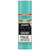 L'Oréal Paris Ansatz-Kaschierspray für stufenlose und natürliche Übergänge, Kaschiert Ansätze bis zur nächsten Haarwäsche, Magic Retouch, Schwarz, 1 x 90 ml