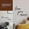 Flewfar Love You Sign metalen muurdecoratie, zwart modern