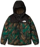 The North Face Boys' Reversible Perrito Jacket, Evergreen Mountain Camo Print, L