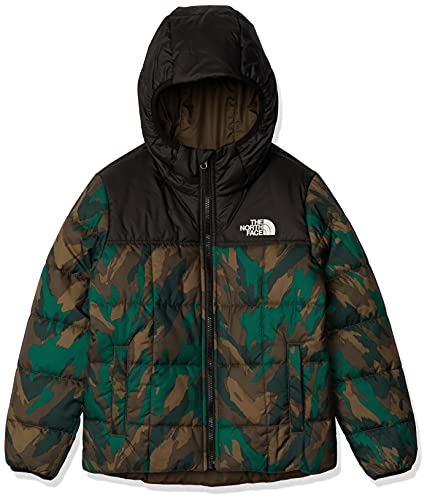 The North Face Boys' Reversible Perrito Jacket, Evergreen Mountain Camo Print, L #TOP14