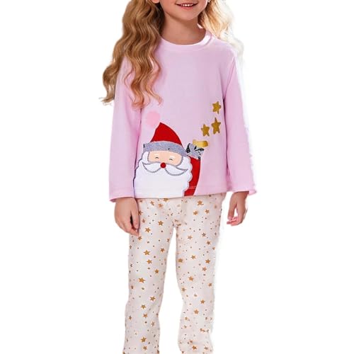 Ensemble de vacances fille pour rester au chaud en hiver avec un pyjama Père Noël