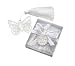Butterfly Silver-Metal Bookmark with White Silk Tassel