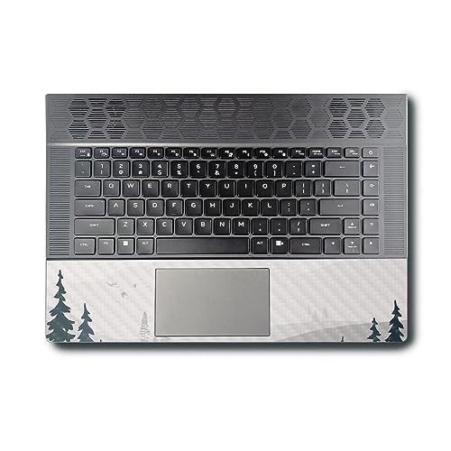 Image of MightySkins Carbon Fiber Skin Compatible with Alienware X16 R1 (2023) Full Wrap Kit - Tundra | Protective, Durable Textured Carbon Fiber Finish | Easy to Apply & Change Styles | Made in The USA