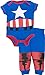 Marvel Avengers Captain America Infant Baby Boys Cosplay Bodysuit and Pants Set 24 Months