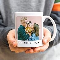 EASY TO CUSTOMISE - Click customise now to create your MUG With your picture and Name, unique one of a kind 11oz large handle coffee and tea mug Personalised Mugs are the best Present Personalised Gifts for any Occasion whether its Christmas Day - Fa...