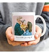 EKAM Personalised Mug, Printed with Your Photo and Text, Customised Gift for Mum, Dad, Kids or Gi...
