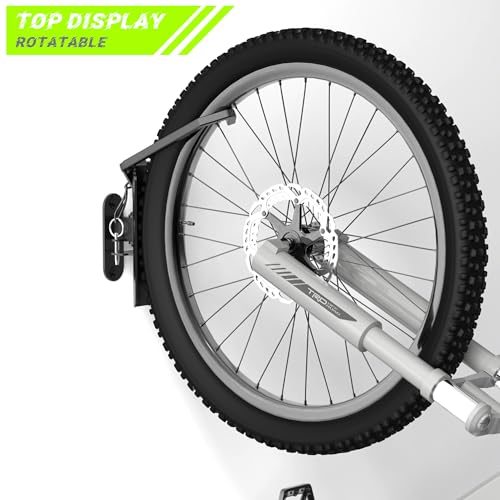 Suporte de parede giratório para bicicleta, suporte vertical para garagem, gancho de parede para bic