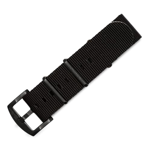 Image of BluShark - Original Collection Military-Style Waterproof Watch Strap, Fits All Timepiece Brands, Durable Nylon Wristwatch Accessories with Stainless Steel Buckle - 18mm, 20mm, 22mm & 24mm Watch Bands