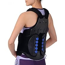 Adjustable Thoracolumbar Supports,Thoracic Back Brace Men Women Lumbar Spine Orthosis for Osteoporosis Caused by Lumbar and Thoracic Fractures L