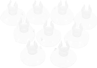 Toyvian 9pcs Aquarium Suction Cups for Tubing Holders Durable Clips for Fish Tank Airline Hose Secure Stability Decorative Compatibility for Various Aquatic Setups