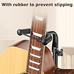 New Bee Guitar Stand, 2 Pack Height Adjustable Foldable Guitar Stand with Secure Support for Acoustic, Electric, Bass and Banjos, Load Capacity 20LB