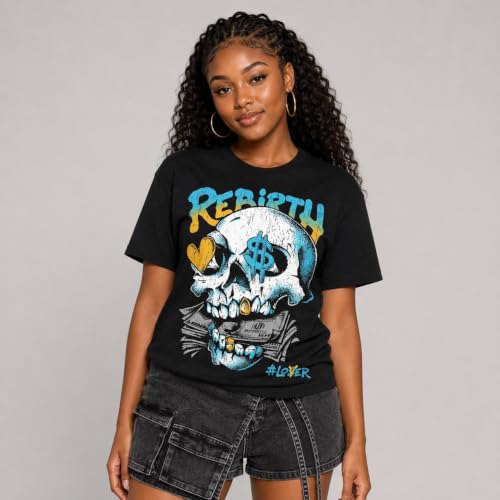 Image of DopeSkill Halloween Graphic Tee Streetwear Hip Hop Hypebeast Unisex T-Shirt Sneaker Colour Matching Shirts Spooky Graphic