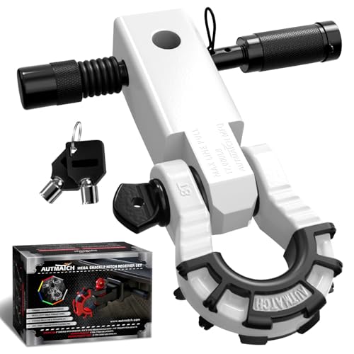 Shackle Hitch Receiver 2" with Mega D Ring & Trailer Lock Pin