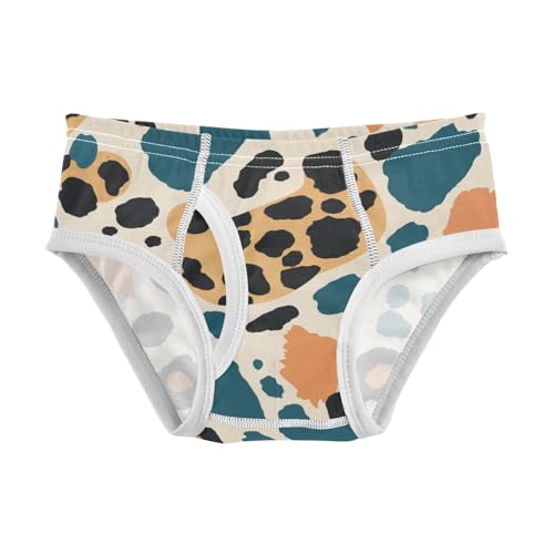 KLL Leopard Seamless Pattern Toddler Boys Pure Cotton Underwear Briefs Cute Undies