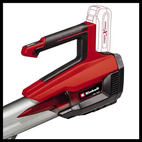 Einhell Dmuchawa do liści akumulatorowa GP-LB 18/200 Li E-Solo Power X-Change (Li-ion, 18 V, bezszczotkowy silnik, regulacja prędkości, technologia dmuchawy osiowej bez akumulatora i ładowarki)