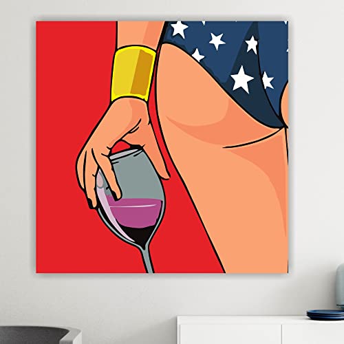 HODE79 HOMEDECOR&DESIGN Affiche Wonder Woman - Imprimée en haute résolution - Décoration murale pour salon, chambre à coucher, bureau