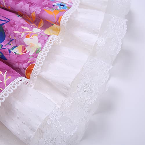 Robe vintage pour filles avec volants chic pour fêtes et grandes occasions - 5
