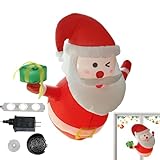 Decoraciones Navideñas Inflables,Papá Noel Inflable para El Hogar - Hinchables Navideños Gigantes Decorativos | para Jardín Exterior Techo Vecindario Evento Vacaciones De Invierno