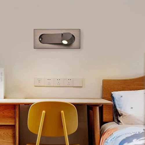 Aplique de pared LED empotrable con interruptor independiente para lectura 2