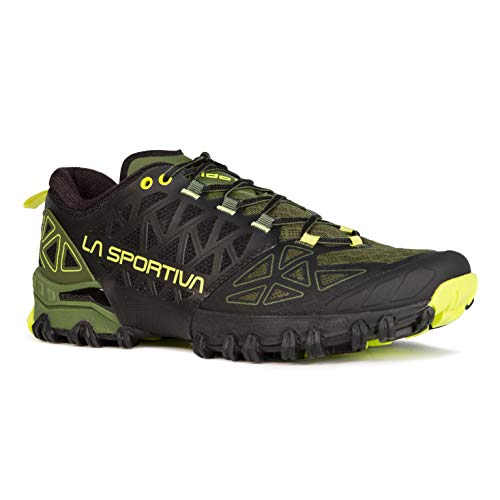 La Sportiva Men's Bushido II Running Shoe, Olive, 39 (6.5-7 US)2