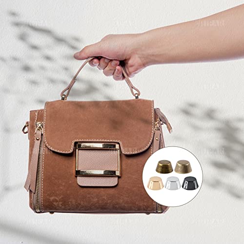 Auear, 30 Pack Screw Back Rivets Stud Purse Feet Nail Head Studs Metal Studs Rivet Screw Flat Buckle Spikes For Leather Diy Craft (Silver & Gold & Gun Black & Bronze & Antique Copper) #TOP2