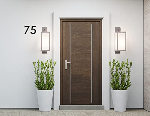 6 Inch Modern Floating House Numbers For Outside | Large Metal House Numbers For Outdoors | Black Coated Rust-Proof Home Address Numbers/Plaques | Metal Mailbox Numbers #TOP5