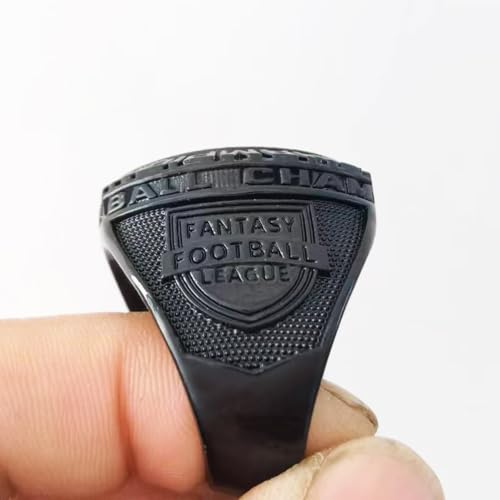 guancrown 2024 Fantasy Football Championship Trophy Ring Award Prize Sports Winner FFL Champion Ring (size 10, ring and stand) by guancrown - Image 3