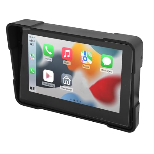 Display de Navegação, Navegador de Motocicleta 5 Polegadas IPS Touch Screen Conexão Sem Fio Carplay