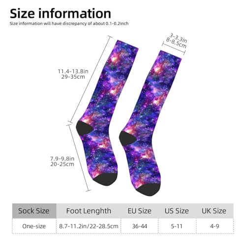 Image of Knee High Socks for Women Girls Fashion Women's Festival Stockings for Casual Running Work Travel