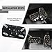 QZTYTY Car Pedal Covers, Foot Pedal Pads Set, Car Transmission Brake Pedal Cover, Car Accessories Anti-Slip Vehicle Foot Treadle and Automatic Pedal Pad Universal for Most Cars Trucks SUVs (Black)
