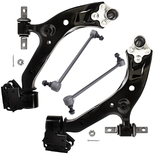 Image of Detroit Axle - 4pc Front End Control Arms Kit for 2015-2016 Honda CR-V, 2 Lower Control Arms w /Ball Joint 2 Sway Bars Replacement