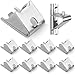 920158 Freezer Shelf Clip Freezer Cooler Shelf Support Shelf Square Clips Stainless Steel Shelf Clip for Refrigerator (8 Pieces)