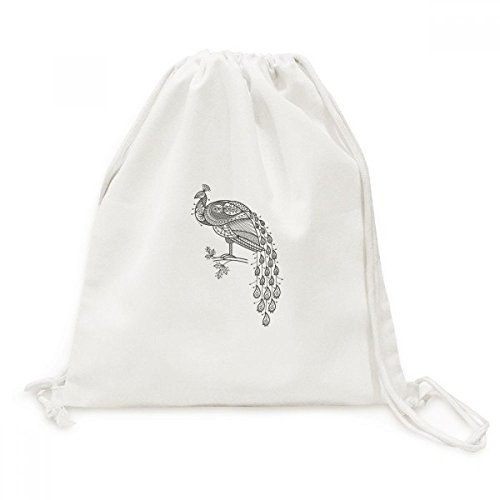 Sac cordon en toile oiseau pour remplacer les sacs de course lourds