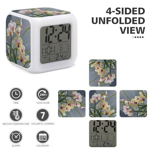 Reloj despertador digital para despertares sin estrés con luz LED nocturna 4