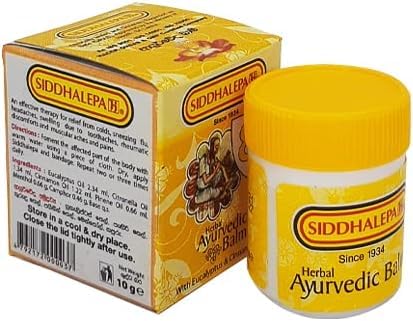 Siddhalepa Ayurvedic Herbal Balm 50g (10g x 5 pices) the best way to relieve aches and pains