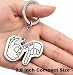 WCDHOR 67 Keychain Stainless Steel Hand Gesture, Funny Six Seven Meme Key Ring, Backpack Bag Pendant Charm, Teen Gift for Boys Girls, Party Favor Bag Stuffers