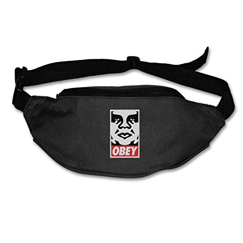 NJIASGFUI Riñonera para mujeres y hombres Obey Street Art Riñonera de viaje con bolsillo para correr, ciclismo, senderismo, entrenamiento