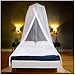 EVEN NATURALS Luxury Mosquito Net Bed Canopy, Large: for Single to Queen Size, Quick Easy Installation, Finest Holes: Mesh 380, Curtain Netting with Entry, Storage Bag, No Chemicals Added, 335"